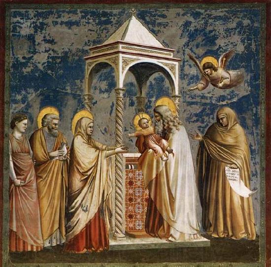 GIOTTO di Bondone Presentation of Christ at the Temple France oil painting art